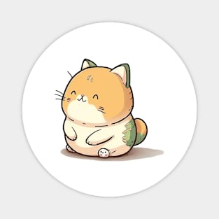 Chonk kitty, cartoon Kawai design Magnet